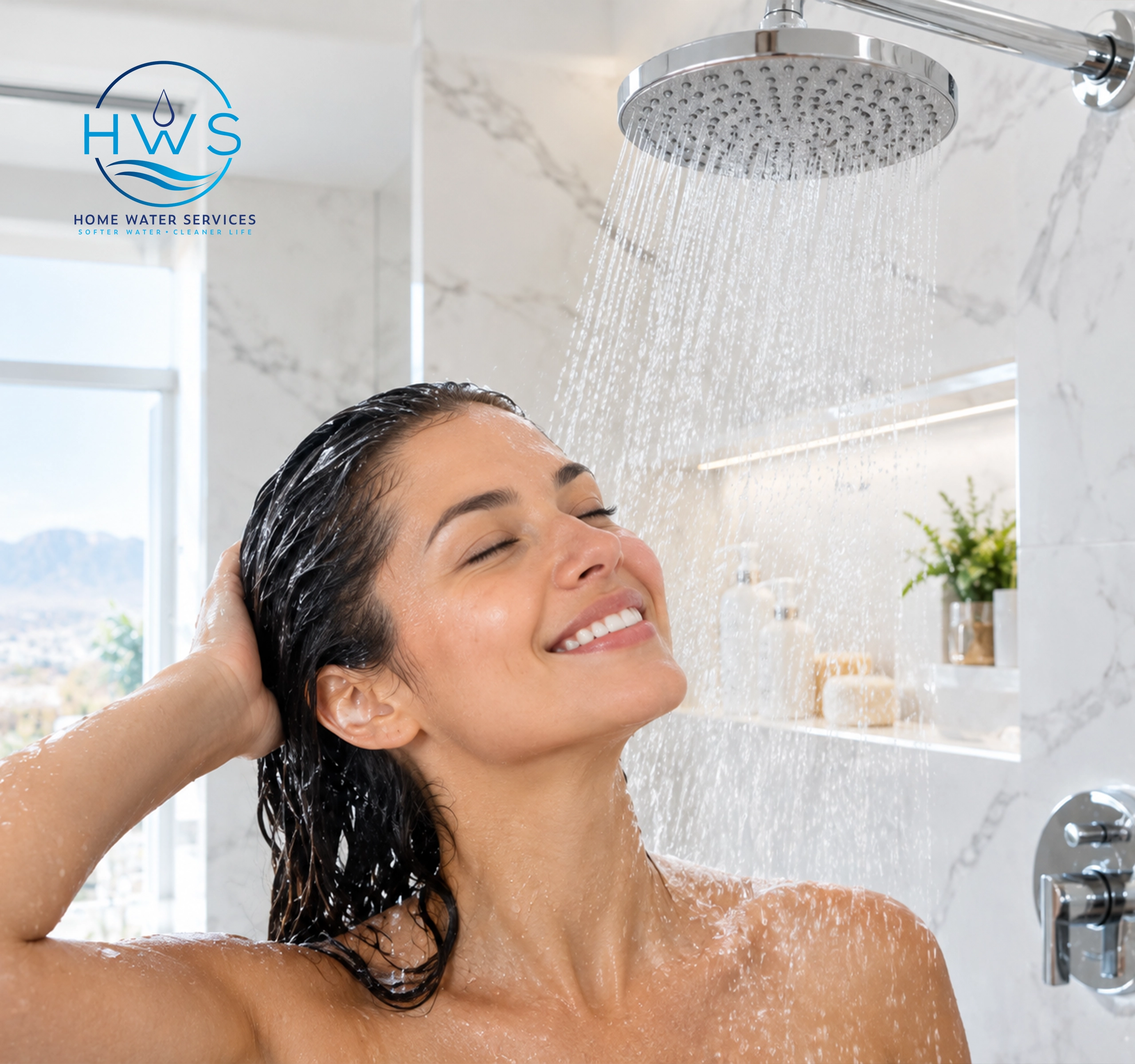Softened water reaching the kitchen, bathroom and laundry throughout a home